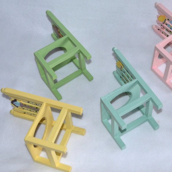 Wooden Chair Plant Stand Set - Picture 11 of 14